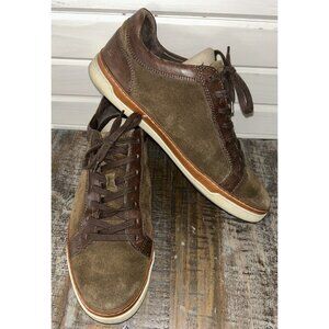 Allen Edmonds Size 10 Porter Derby Men’s Suede Sneakers Brown Lace Up Fly Foam